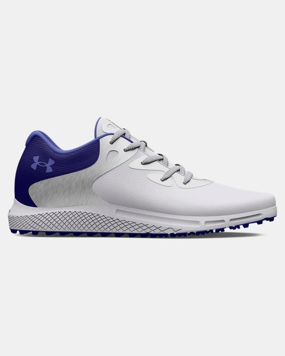 Women's UA Charged Breathe 2 Spikeless Golf Shoes, White, pdpMainDesktop image number 0